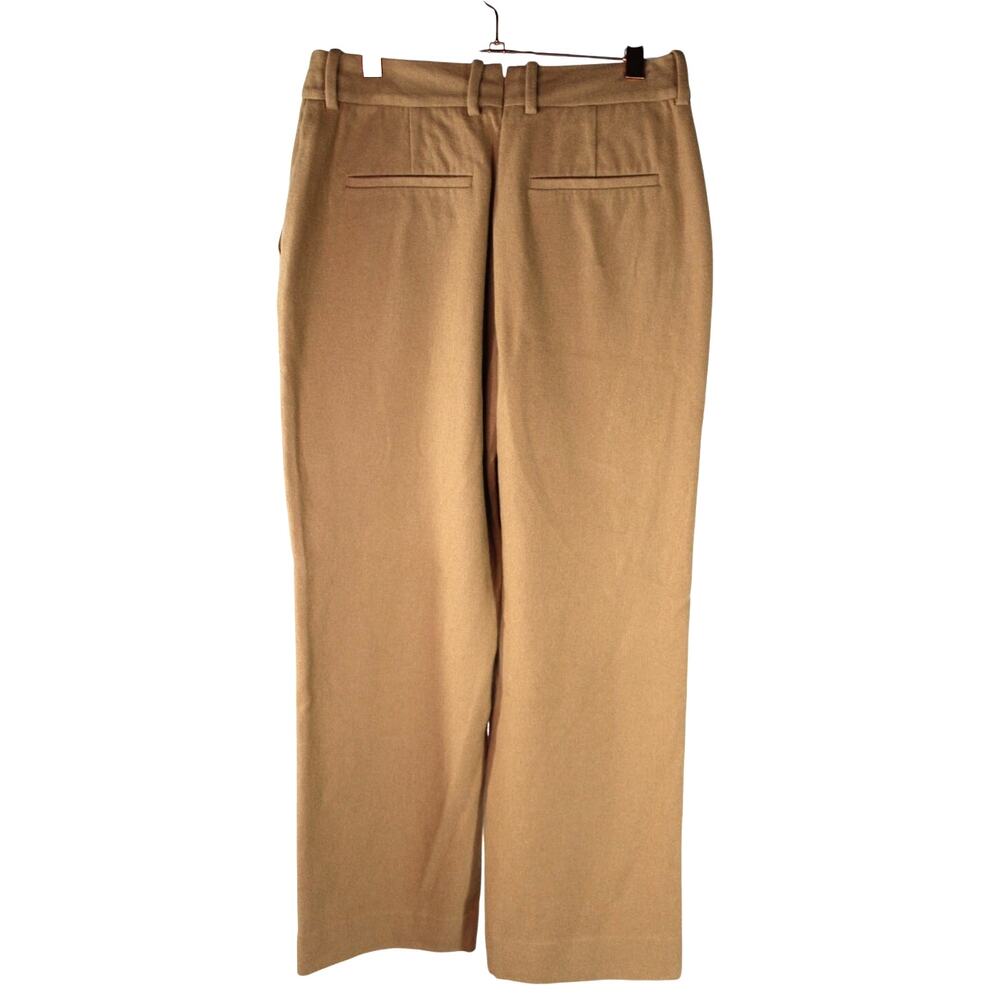 Rag & Bone stretch wool blend trousers pants camel cropped straight leg 2 crop - Picture 3 of 9